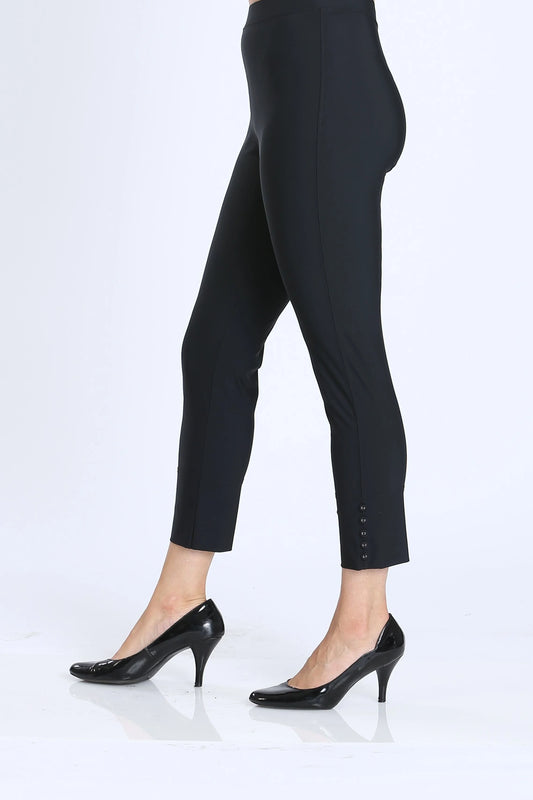053- IC Collection Black Button Pant