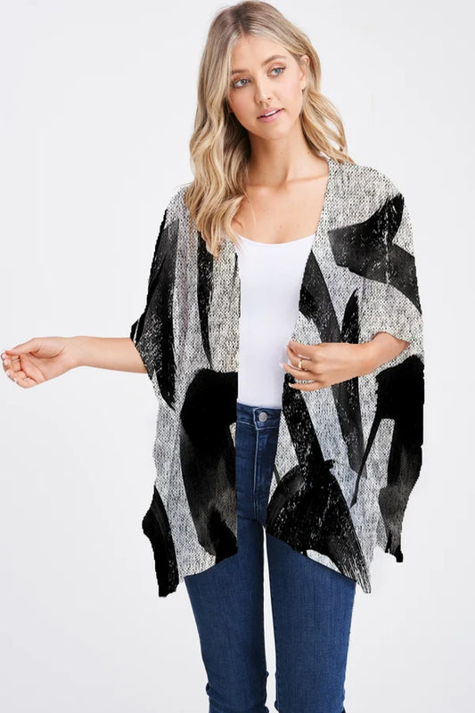 025- ET Lois Black and Grey Wrap