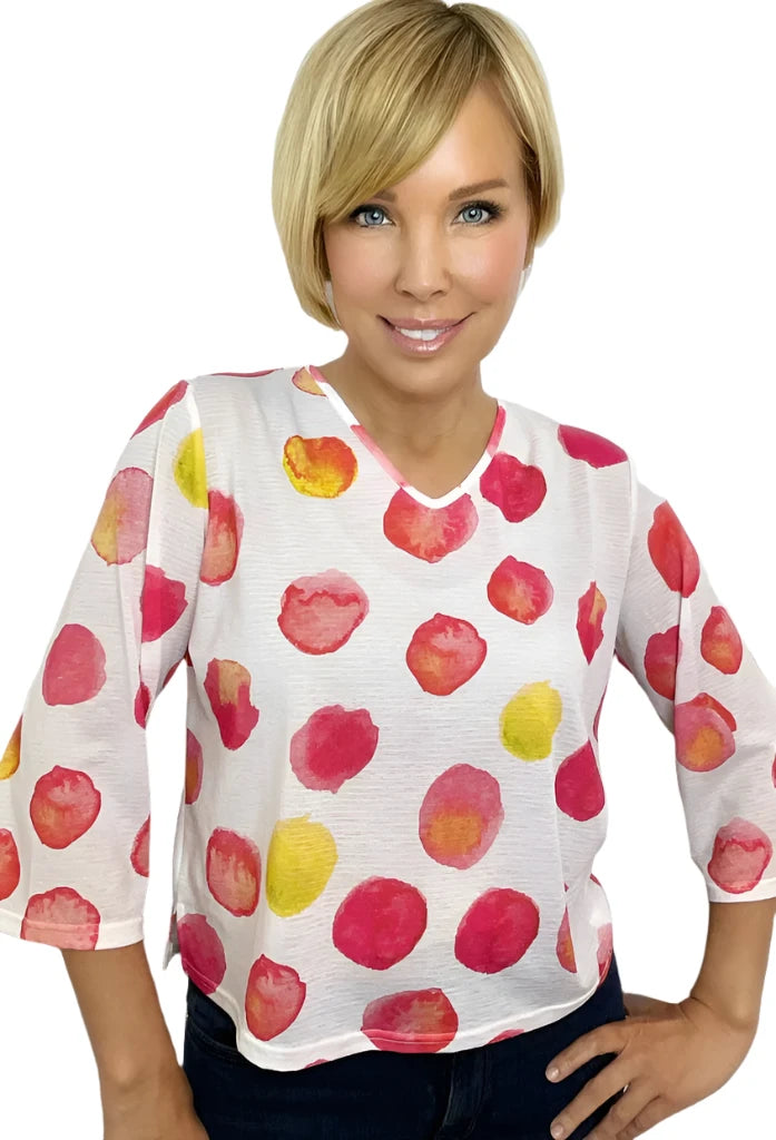 011- Ethyl Polka Dot Wonders Top