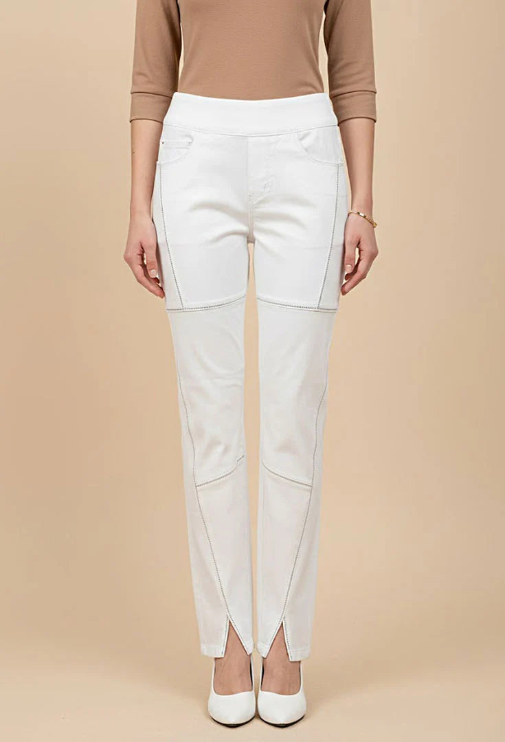 011- Ethyl White Fire Storm Crystal Pant