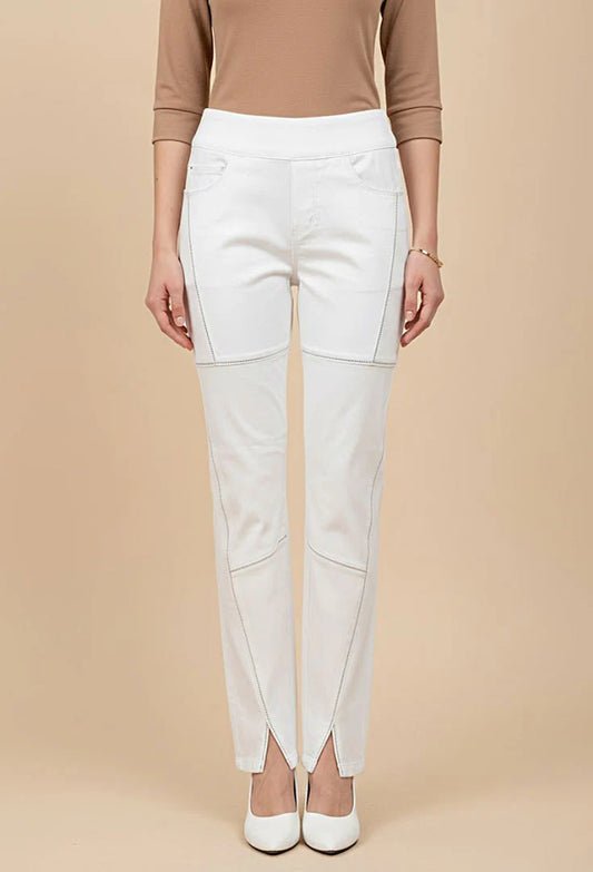 011- Ethyl White Fire Storm Crystal Pant