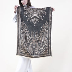 038- Very Moda Black Floral Paisley Scarf