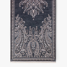 038- Very Moda Black Floral Paisley Scarf