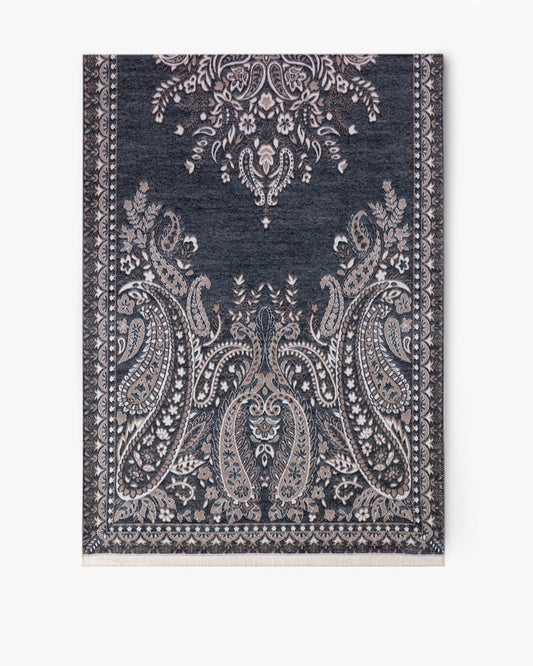 038- Very Moda Black Floral Paisley Scarf