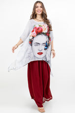 034- Sterling Styles Gray Frida Poncho