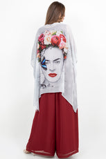 034- Sterling Styles Gray Frida Poncho