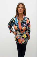041- Tango Mango Bright Tropical 3 Button Jacket