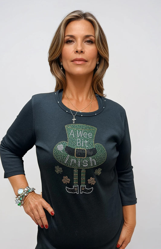 051- Marcel Fashions A Wee Bit Irish Crystal Top