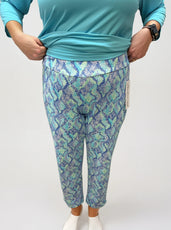 001- LuLu B Asymmetrical 3/4 Sleeve Top- Turquoise