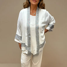 015- Dairi White Sleeveless Handkerchief Top