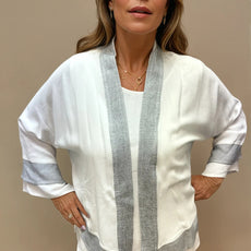 015- Dairi White Sleeveless Handkerchief Top