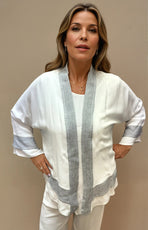 015- Dairi White Sleeveless Handkerchief Top