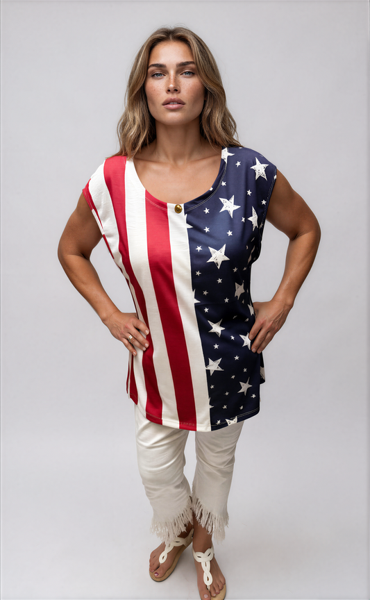 000- Atu Stars and Stripes Top