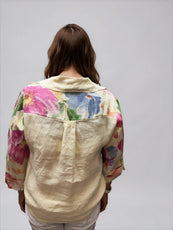 063- Bella Amore Yellow Floral Tie Front Top