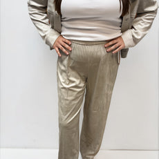 069- Zac & Rachel Khaki Suede Short Jacket