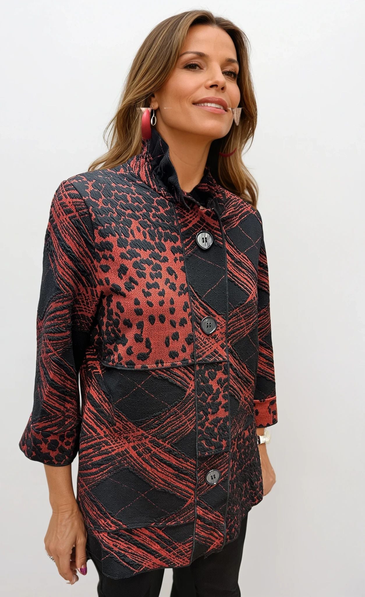 008- Kamana Red Rock Patch Button Jacket