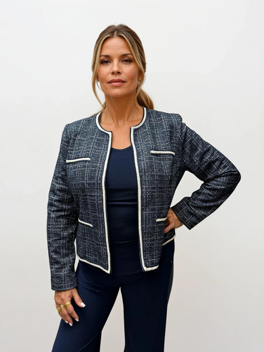 028- Nanette Lepore Dark Navy Short Jacket
