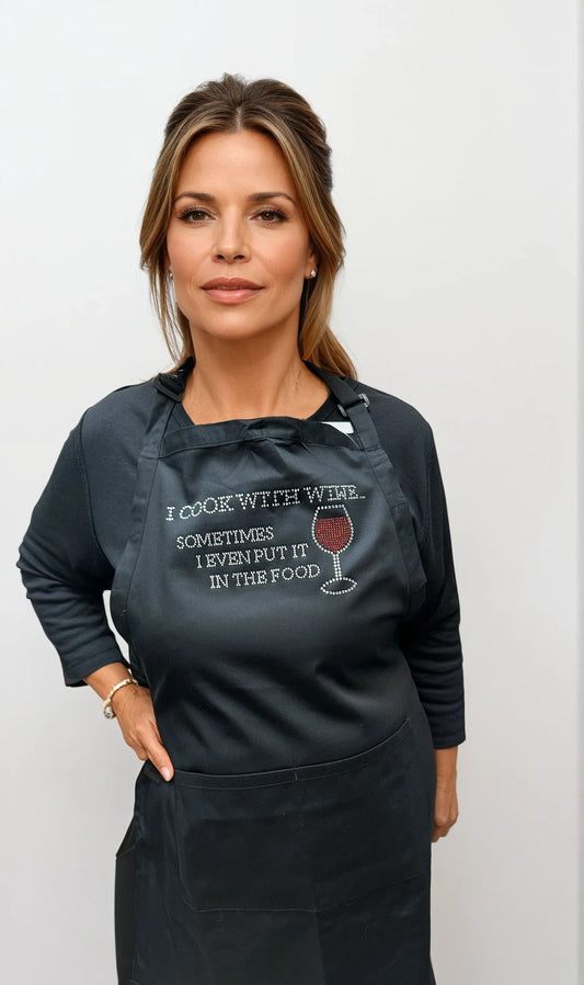 051- Marcel Fashions I Cook with Wine Apron