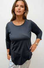 001- LuLu B White with Black Cocktail Print Pants