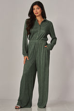 066- Love Poem Jumpsuit- Seaweed Clay