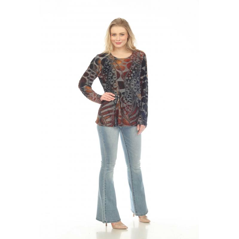 008- Kamana Fall Multi Color Textured Top