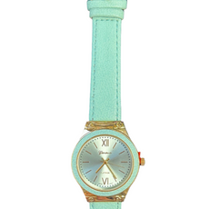 Watch- Mint Round Face Watch