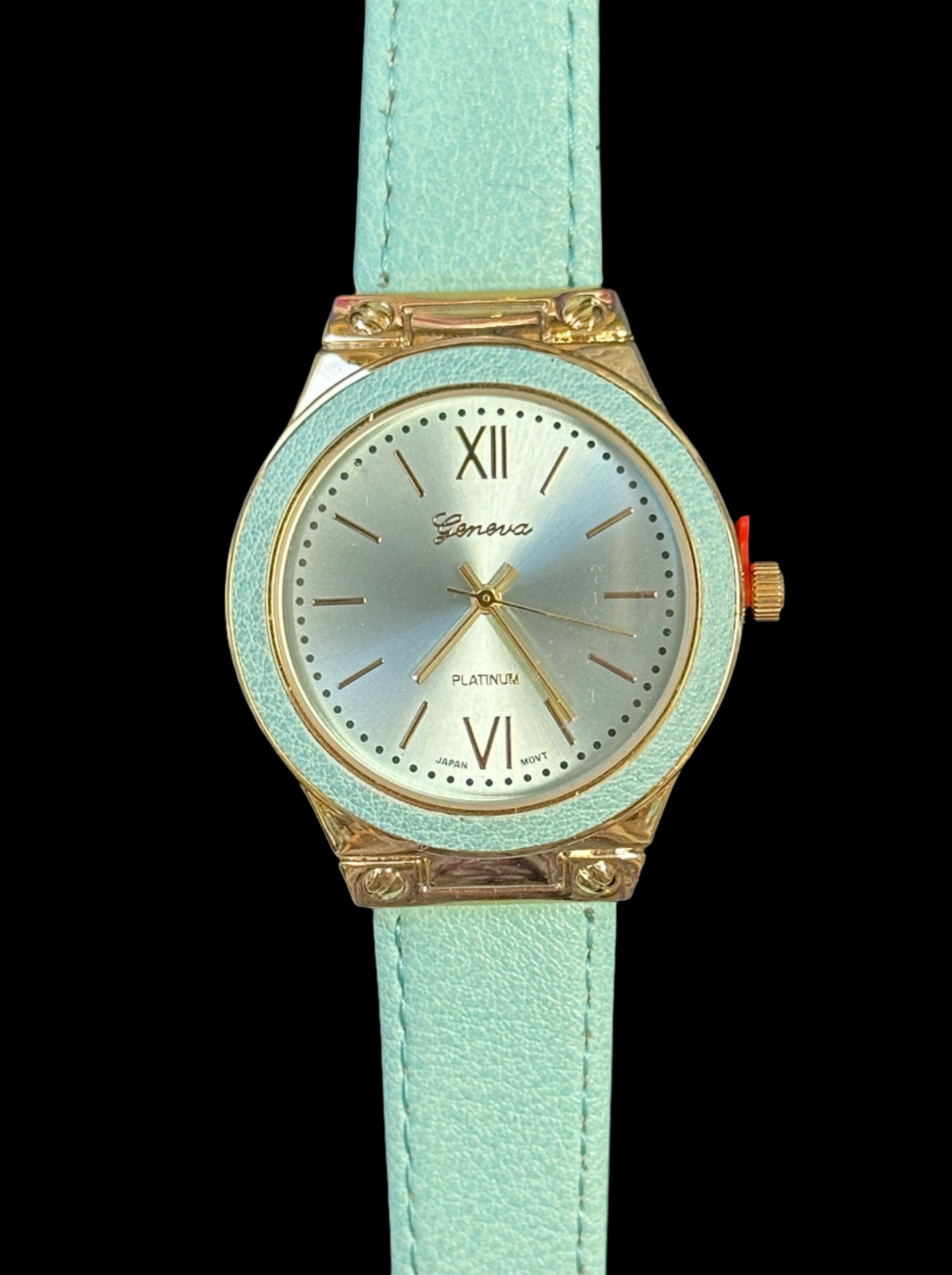 Watch- Mint Round Face Watch