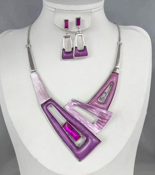 NE-205 Shades of Purple Geometric Blocks