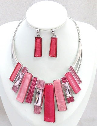 NE-251 Pink Rectangular Collar