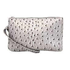 22 Tote Ostrich Wristlet