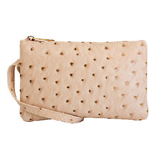 22 Tote Ostrich Wristlet