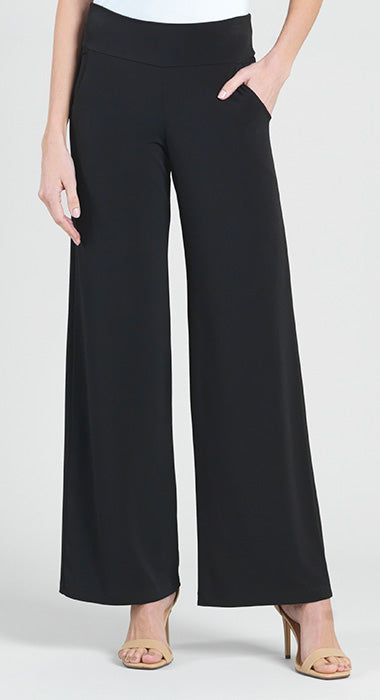 002- Clara Sun Woo Black Wide Leg Straight Pants