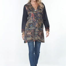 005- Aris A Charcoal Color Chinese Dragon Jacket