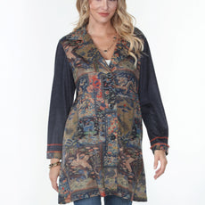 005- Aris A Charcoal Color Chinese Dragon Jacket