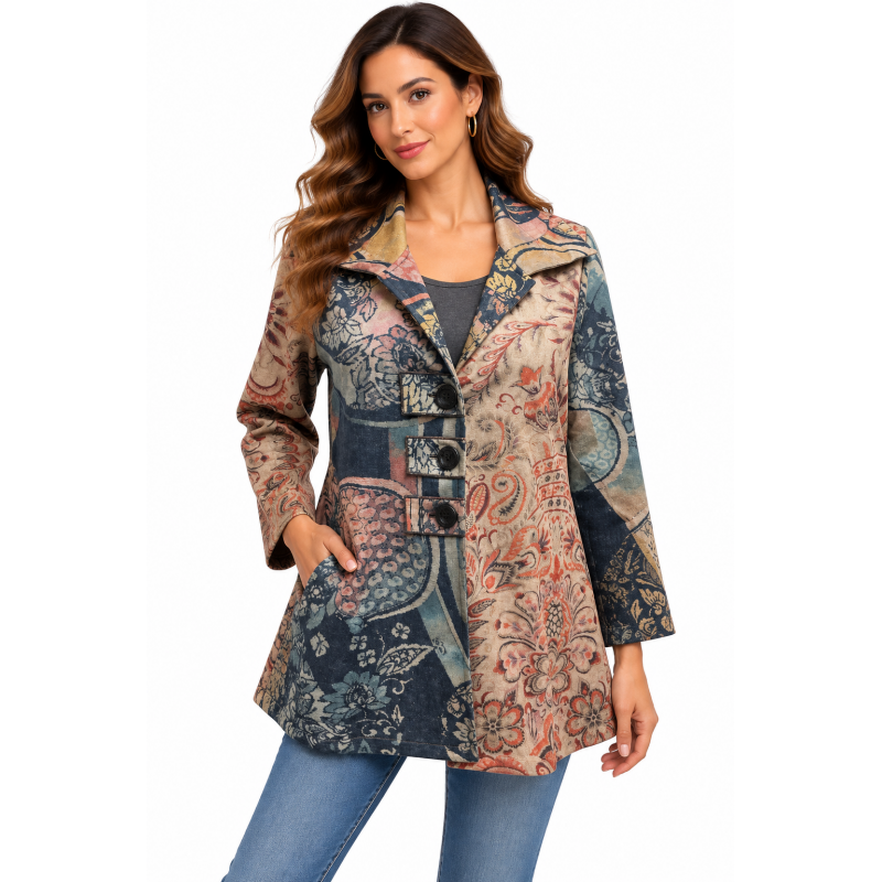 008- Kamana Muti Color Fall Suede Jacket