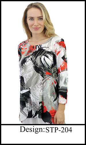 045- Katharina Marie Grey with Black and Red Tunic