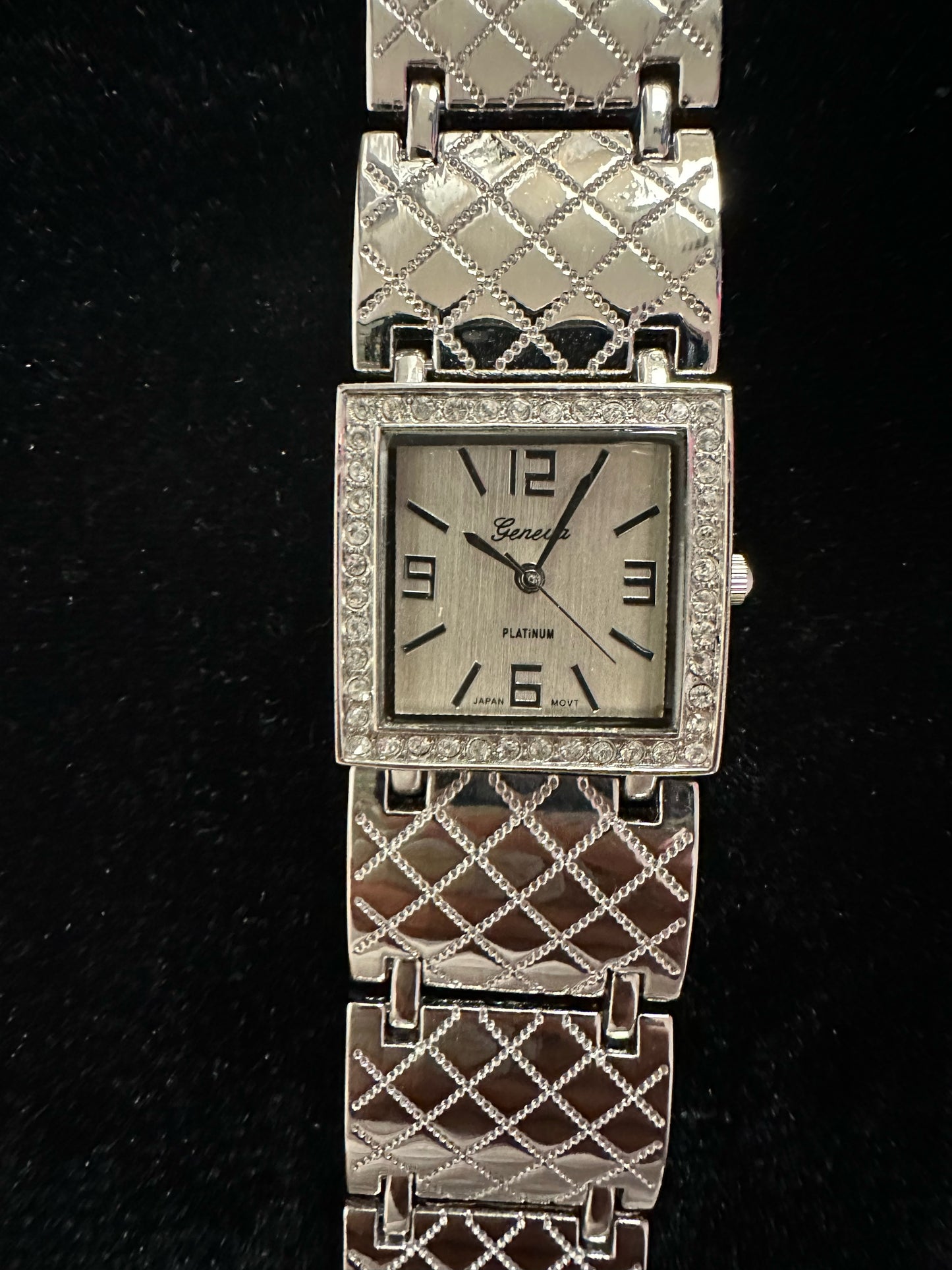 Watch- Silver Square Face Modern