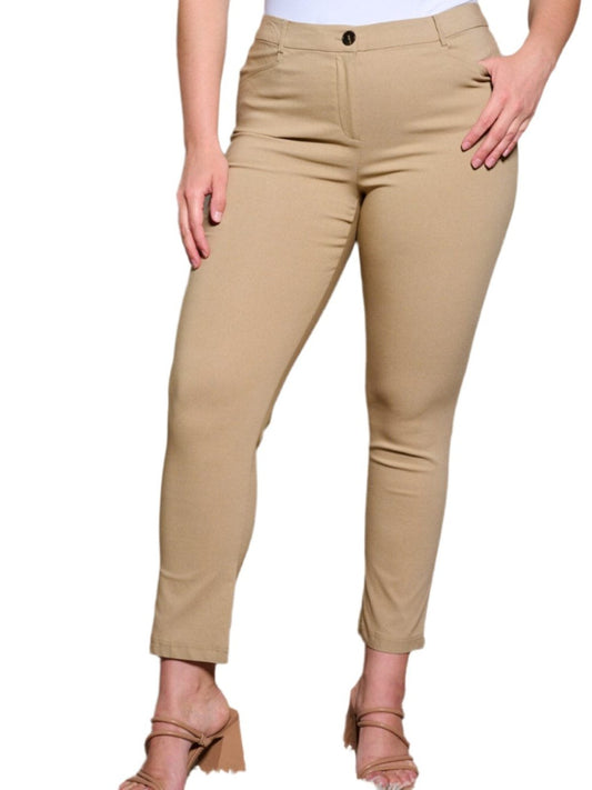 012- W Fashion Trends Taupe Skinny Pant