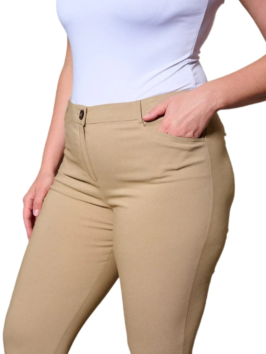 012- W Fashion Trends Taupe Skinny Pant