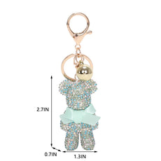 050- Brangio Crystal Teddy Bear Keychain