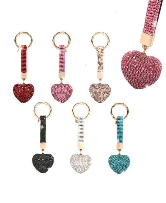 050- Brangio Crystal Heart Keychain