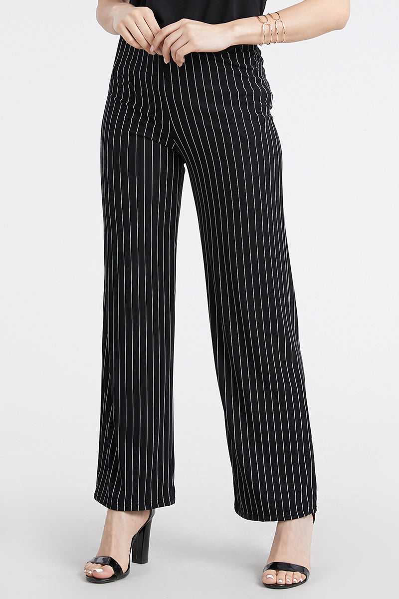 019- Jostar Black with Thin White Stripes Pant