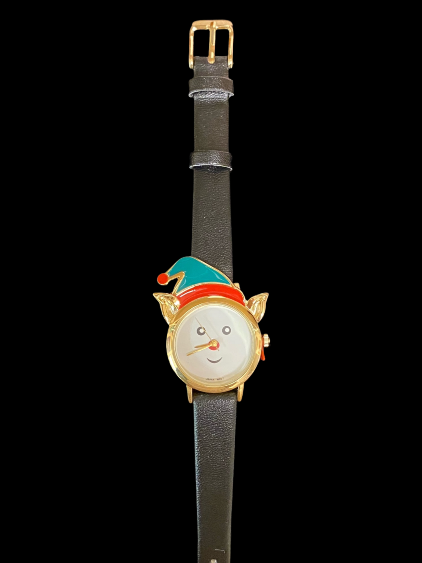 Watch- Elf Face with Black Band