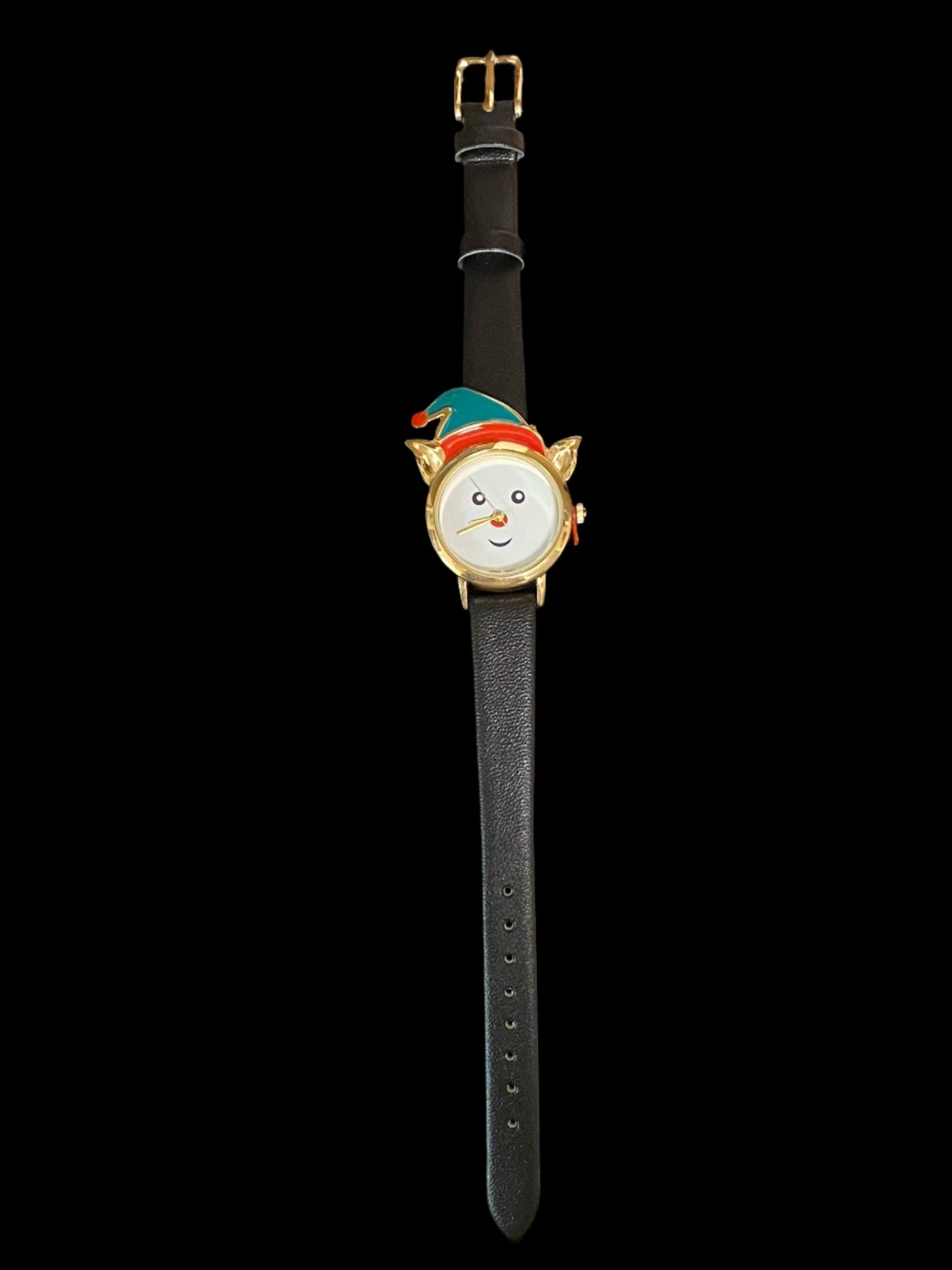 Watch- Elf Face with Black Band