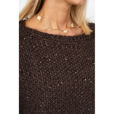 075- Look Mode Fluffy Dolman Sleeve Sweater - Black