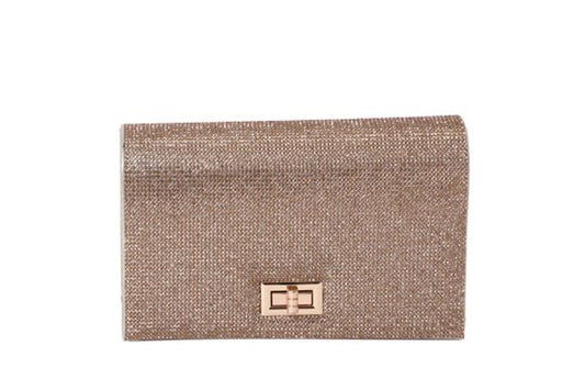 096- Nima Twist Lock Crystal Evening Bag Clutch