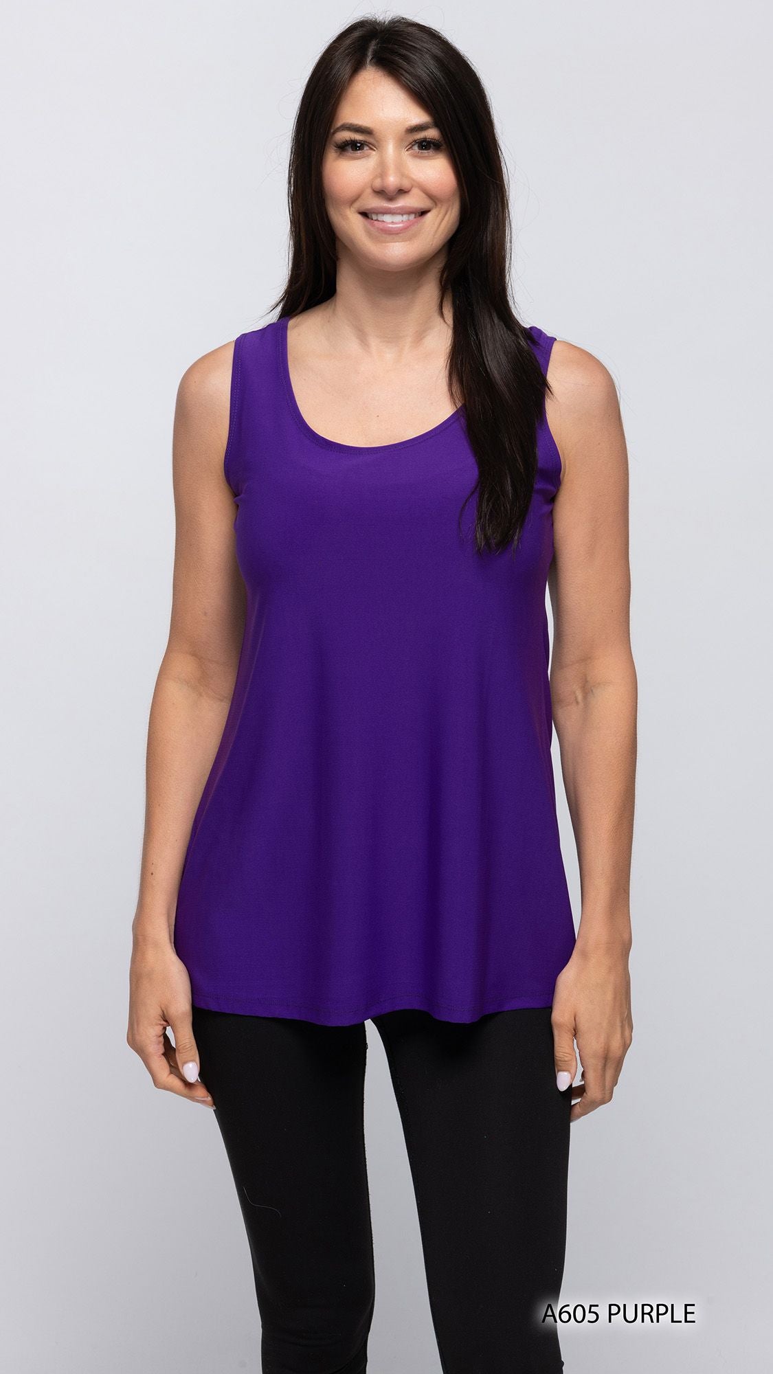 007- Creation Sleeveless Tank Top - Purple