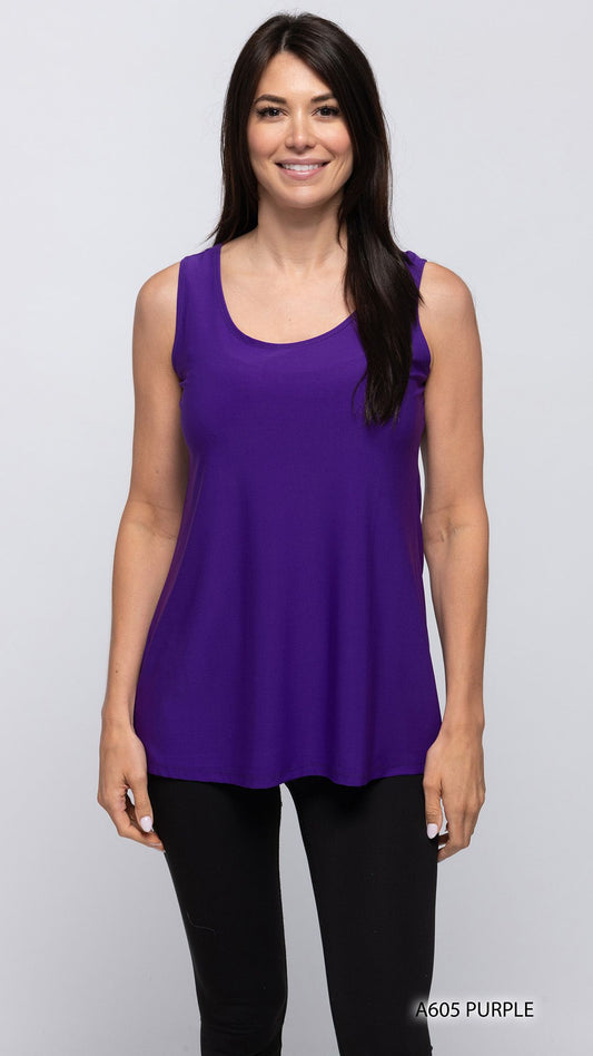 007- Creation Sleeveless Tank Top - Purple