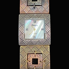 Watch- Gold, Silver and Copper Double Squares