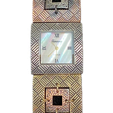 Watch- Gold, Silver and Copper Double Squares